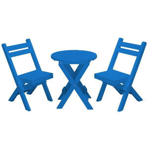 Coronado Folding Poly Bistro Set - The Charming Bench Company