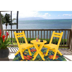 Coronado Folding Poly Bistro Set - The Charming Bench Company