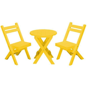 Coronado Folding Poly Bistro Set - The Charming Bench Company