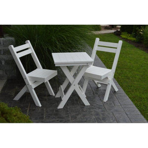 Coronado Folding Poly Bistro Set - The Charming Bench Company