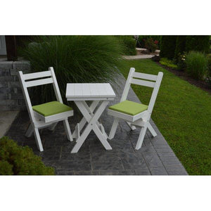 Coronado Folding Poly Bistro Set - The Charming Bench Company