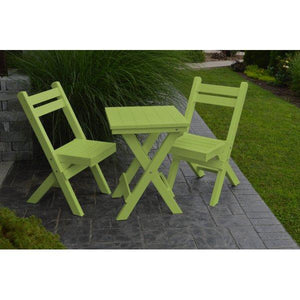 Coronado Folding Poly Bistro Set - The Charming Bench Company