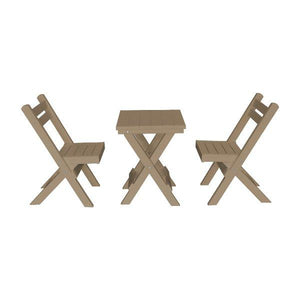 Coronado Folding Poly Bistro Set - The Charming Bench Company