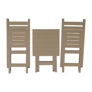 Coronado Folding Poly Bistro Set - The Charming Bench Company