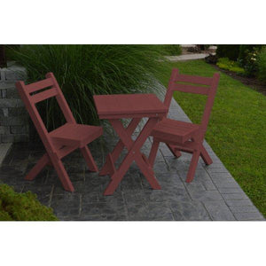 Coronado Folding Poly Bistro Set - The Charming Bench Company