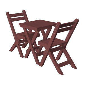 Coronado Folding Poly Bistro Set - The Charming Bench Company