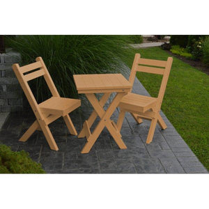 Coronado Folding Poly Bistro Set - The Charming Bench Company