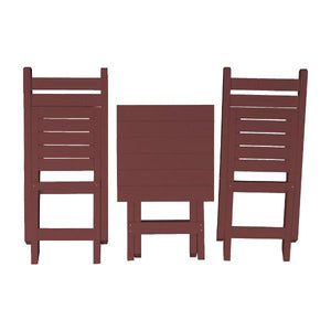 Coronado Folding Poly Bistro Set - The Charming Bench Company