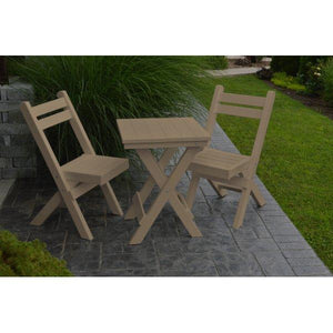 Coronado Folding Poly Bistro Set - The Charming Bench Company