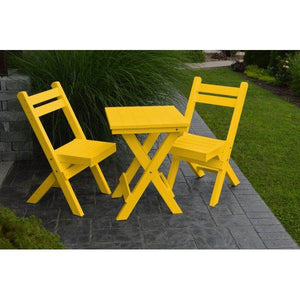 Coronado Folding Poly Bistro Set - The Charming Bench Company