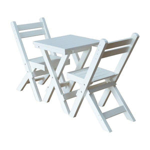 Coronado Folding Poly Bistro Set - The Charming Bench Company