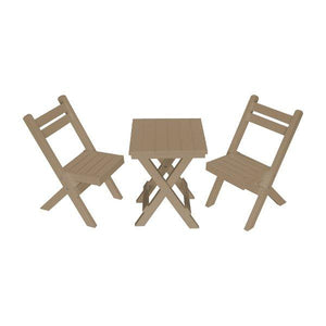 Coronado Folding Poly Bistro Set - The Charming Bench Company