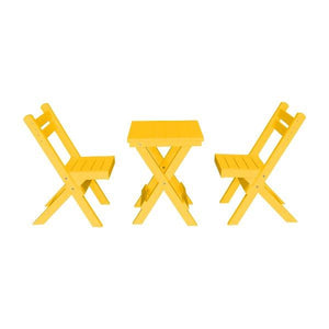 Coronado Folding Poly Bistro Set - The Charming Bench Company