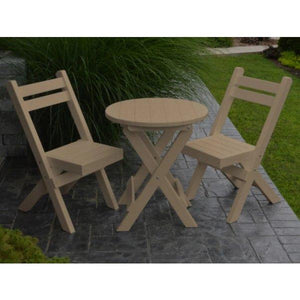 Coronado Folding Poly Bistro Set - The Charming Bench Company