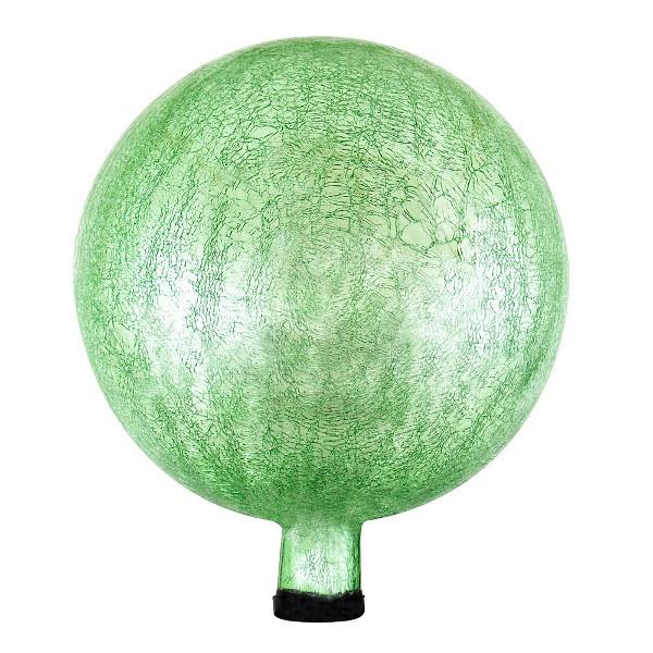 Crackle Glass Gazing Globes 6 inch / Light Green