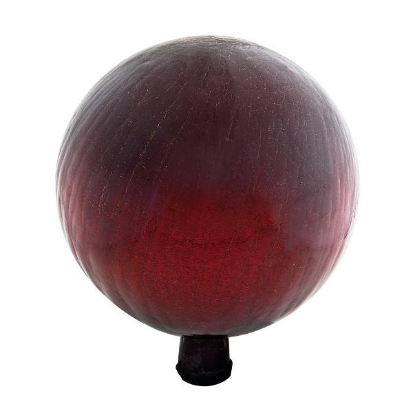 Crackle Glass Gazing Globes 6 inch / Red
