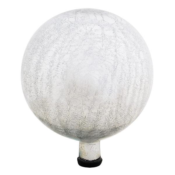 Crackle Glass Gazing Globes 6 inch / Silver