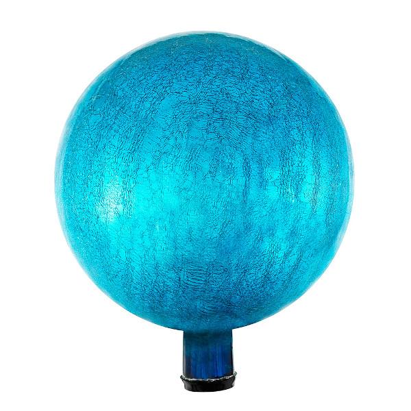 Crackle Glass Gazing Globes 6 inch / Teal