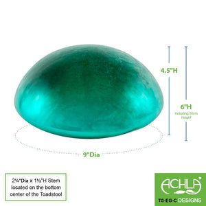 Crackle Glass Toadstool