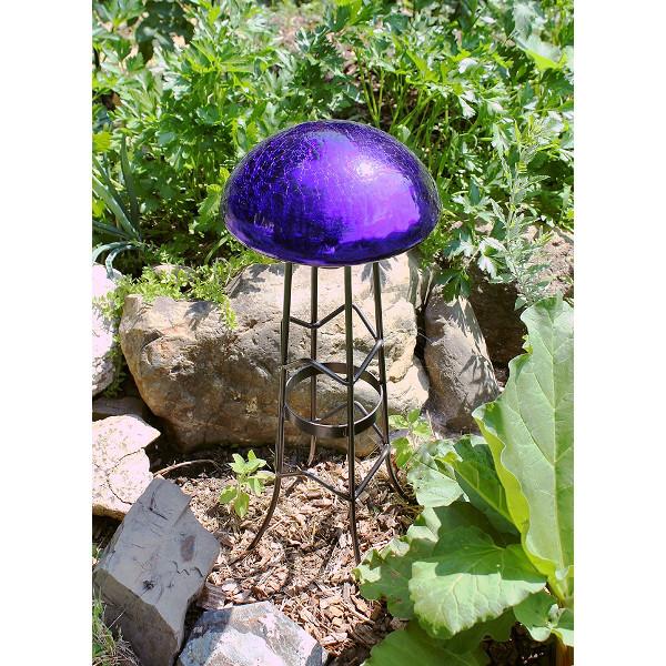 Toad Stool Bench Crackle Glass Toadstool - The Charming Bench Company