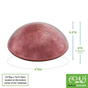 Crackle Glass Toadstool