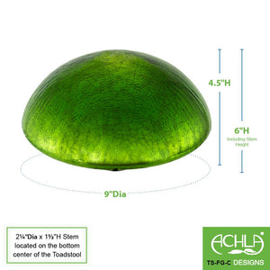 Crackle Glass Toadstool