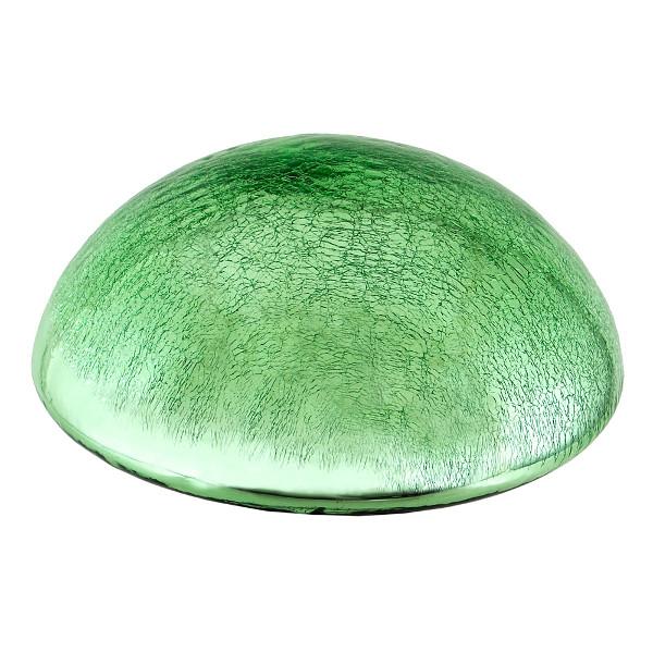 Crackle Glass Toadstool Light Green