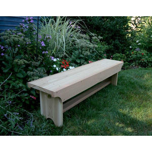 Creekvine Design 5' Cedar 1805 Traditional Heavy Duty Bench Garden Bench Unfinished