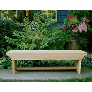 Creekvine Design 5' Cedar 1805 Traditional Heavy Duty Bench Garden Bench Unfinished