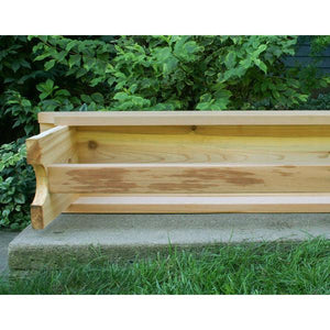 Creekvine Design 5' Cedar 1805 Traditional Heavy Duty Bench Garden Bench Unfinished