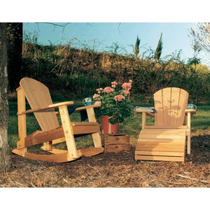 Creekvine Design Cedar Adirondack Collection Outdoor Chair Unfinished