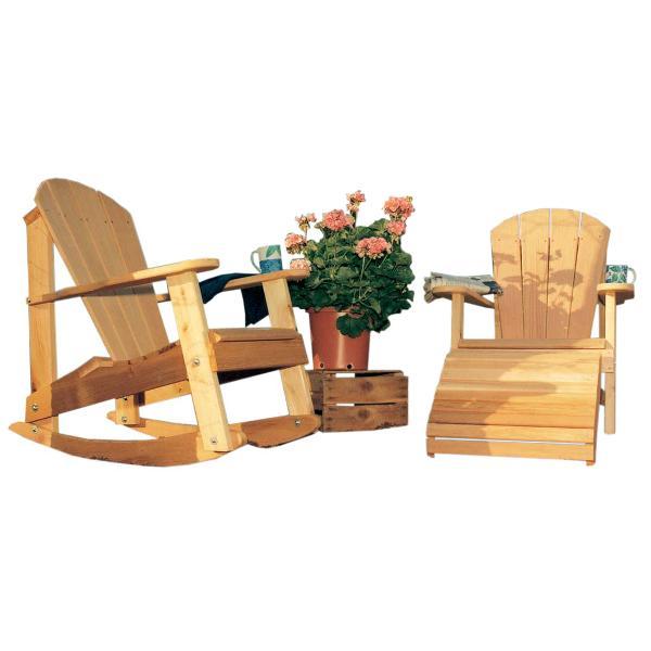 Creekvine Design Cedar Adirondack Collection Outdoor Chair Unfinished