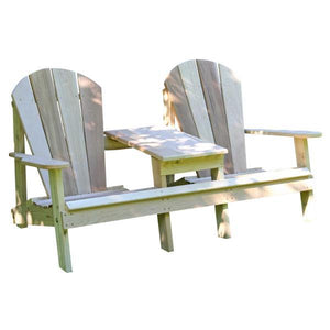 Creekvine Design Cedar Adirondack Settee Adirondack Unfinished