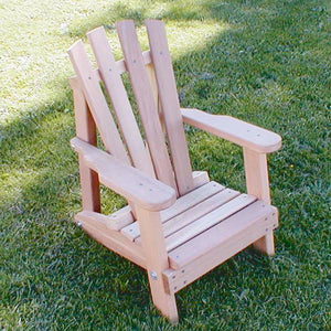 Creekvine Design Cedar Child Size Wide Slat Adirondack Chair Adirondack Unfinished