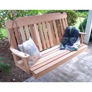 Creekvine Design Cedar Classic Porch Swing Porch Swing 2 ft / Unfinished