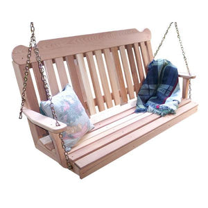 Creekvine Design Cedar Classic Porch Swing Porch Swing 2 ft / Unfinished