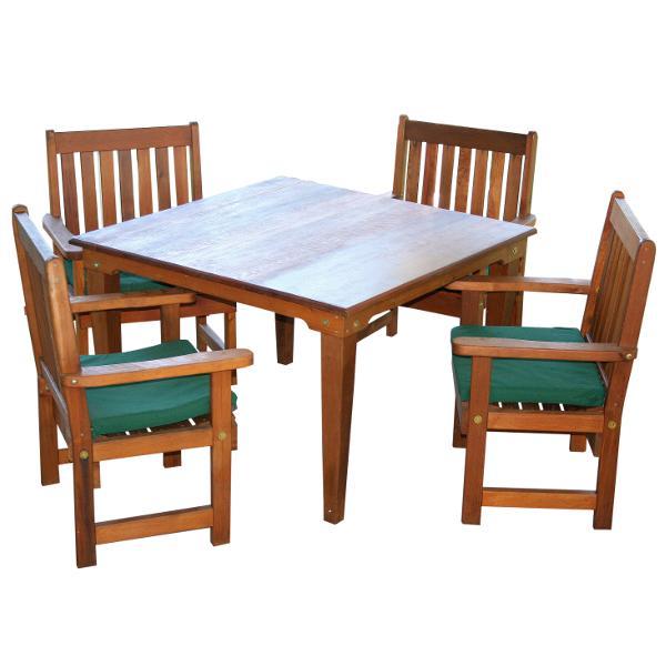 Creekvine Design Cedar Get-Together Dining Set Picnic Table 47 Inch / Unfinished / No