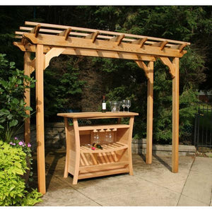 Creekvine Design Cedar New Dawn Pergola Wood Pergolas & Swings 3' x 8' / Unfinished