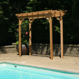 Creekvine Design Cedar New Dawn Pergola Wood Pergolas & Swings 3' x 8' / Unfinished