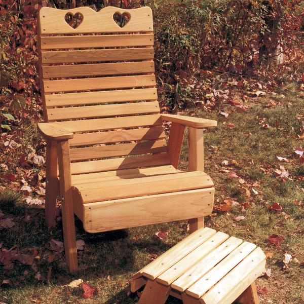 Creekvine Design Cedar Royal Country Hearts Patio Chair Chair
