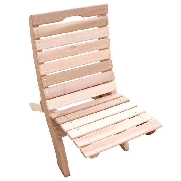 Creekvine Design Cedar Traveling Style Folding Chair Outdoor Chairs Unfinished