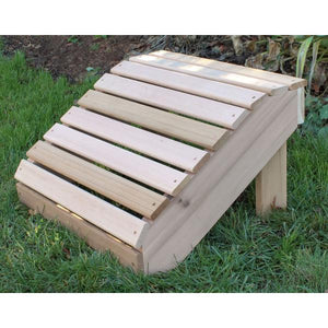 Creekvine Design Red Cedar American Forest Adirondack Footrest Adirondack Unfinished