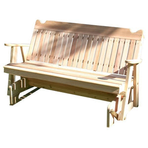 Creekvine Design Red Cedar Straight Back Glider Glider 4 ft / Unfinished