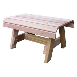 Creekvine Design Red Cedar Twin Ponds End Table End Table Unfinished