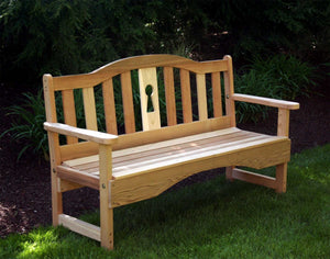 Creekvine Designs Cedar Keyway Garden Bench Garden Benches
