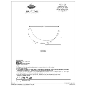 Crescent Log Rack -  Stainless Steel Firewood Rack