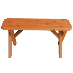 Cross Leg Cedar Picnic Bench Picnic Bench 3ft / Cedar Stain