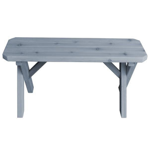Cross Leg Cedar Picnic Bench Picnic Bench 3ft / Gray Stain