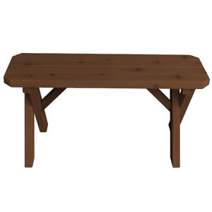 Cross Leg Cedar Picnic Bench Picnic Bench 3ft / Mushroom Stain