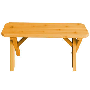 Cross Leg Cedar Picnic Bench Picnic Bench 3ft / Natural Stain
